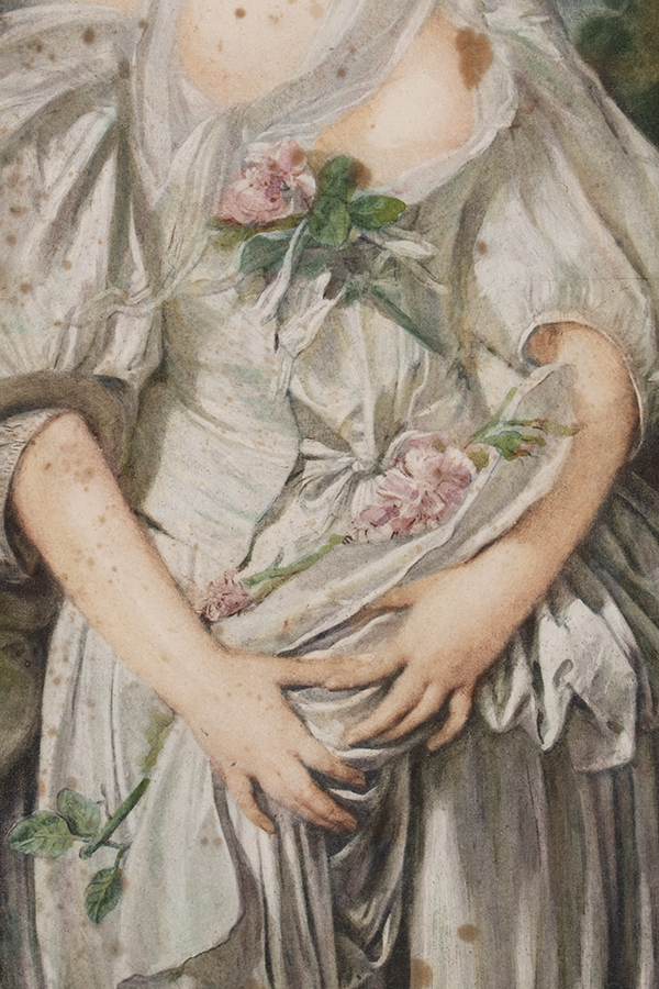 フランスアンティーク版画　女性.jpg